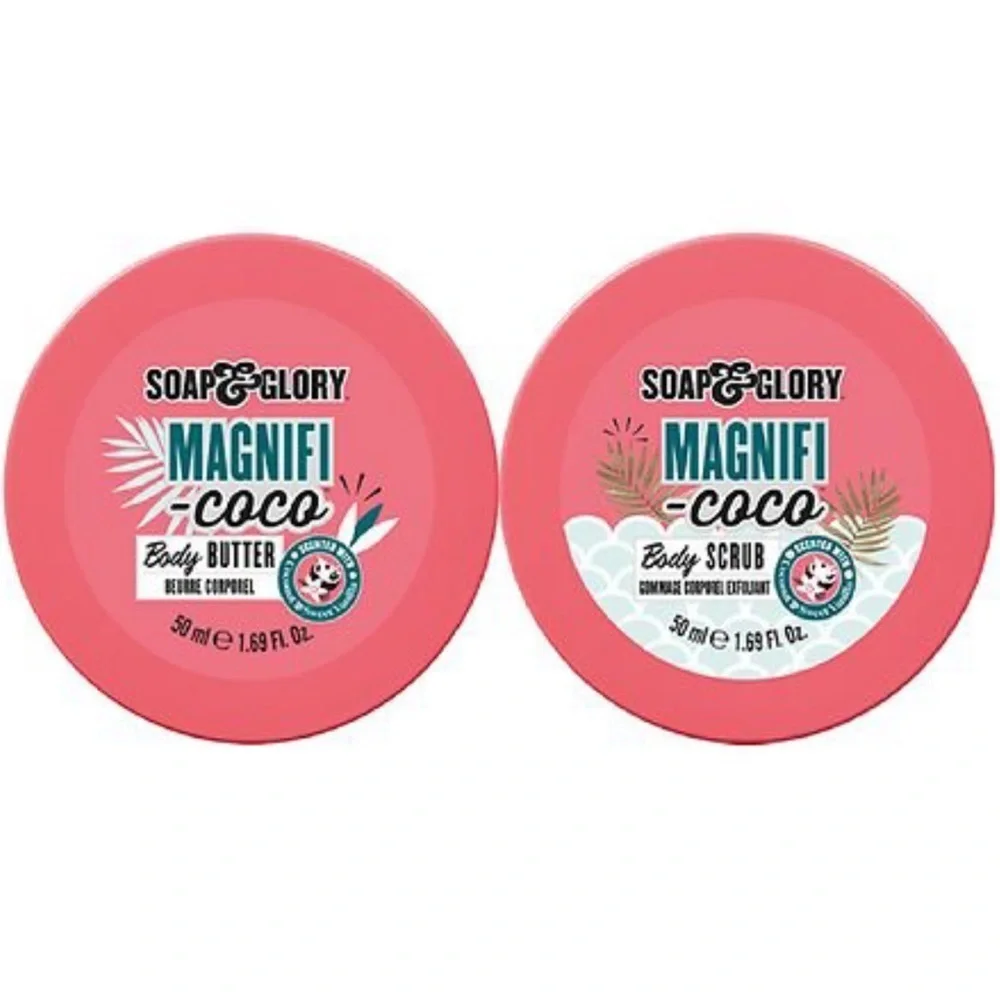 SOAP & GLORY Skincare Set Body Butter Body Scrub Gift Set Lotion Shower Gel